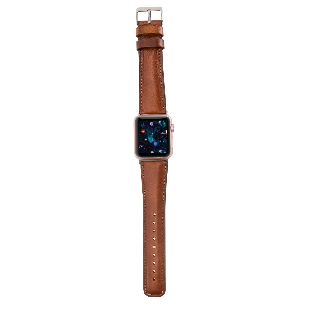 Apple Watch uyumlu, Hakiki Deri, El Yapımı Kordon, RST2EF Taba