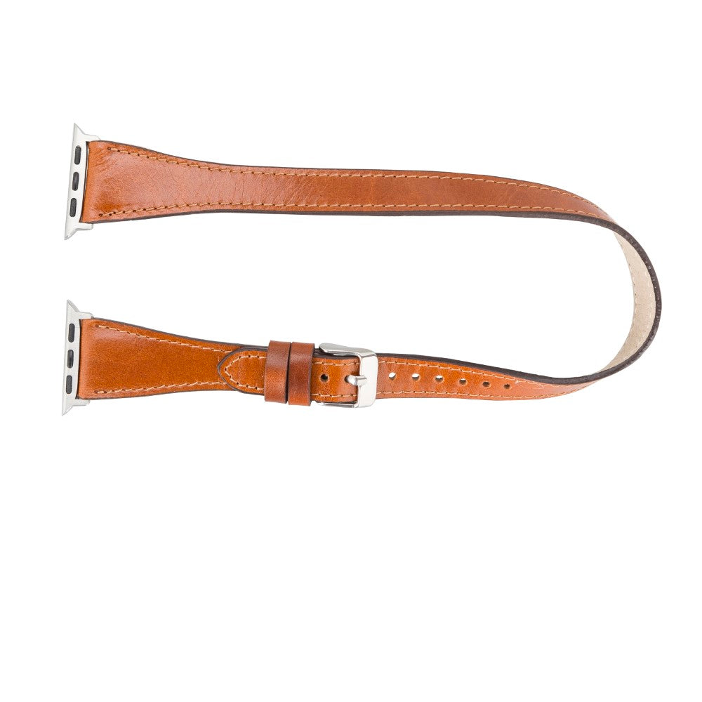 Apple Watch uyumlu, Hakiki Deri, El Yapımı Kordon, Slim DT QUA