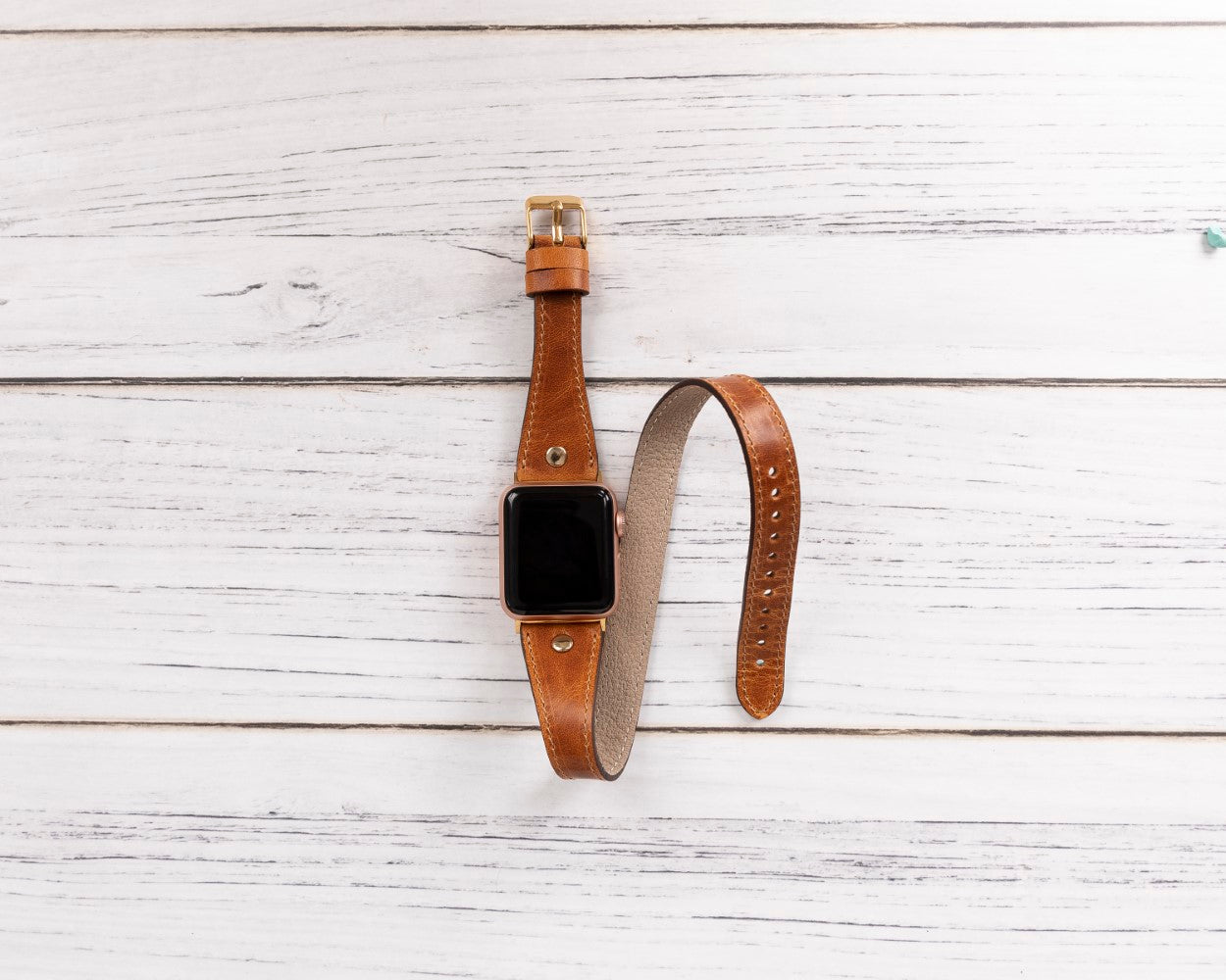 Apple Watch uyumlu, Hakiki Deri, El Yapımı Kordon, Slim DT GT V18