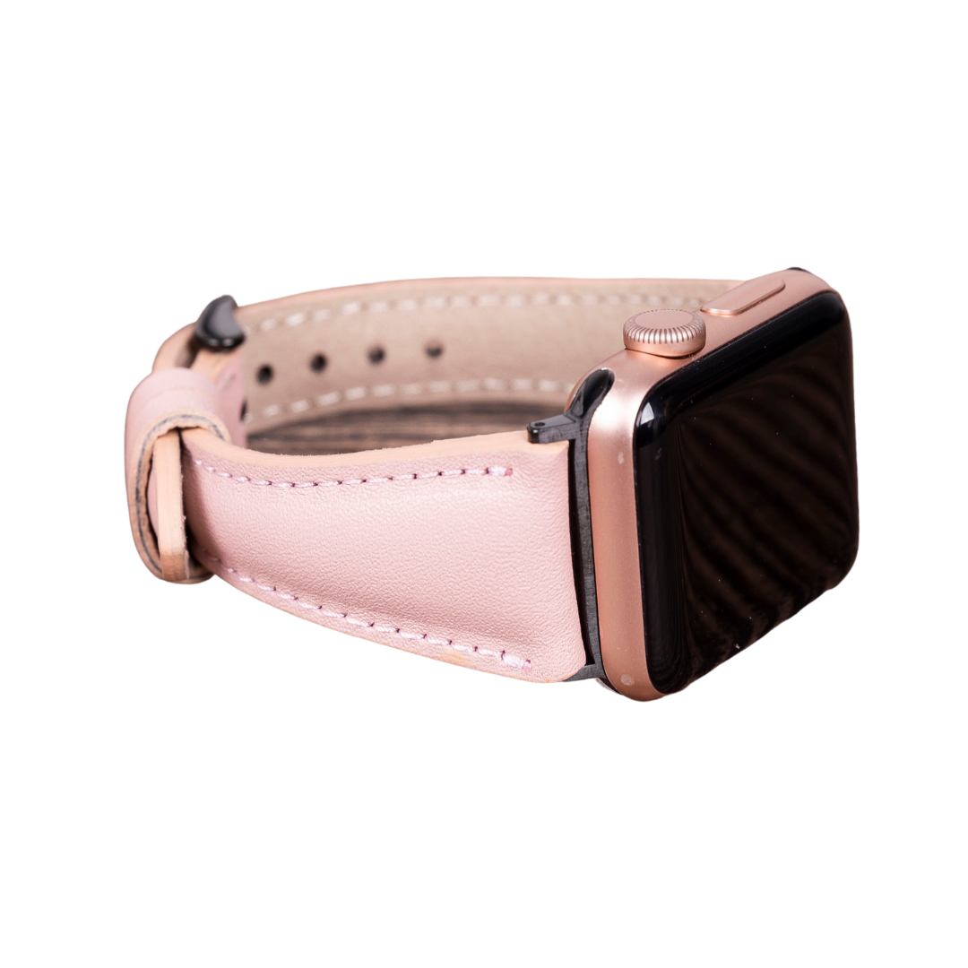 Apple Watch uyumlu, Hakiki Deri, El Yapımı Kordon, Slim NU2