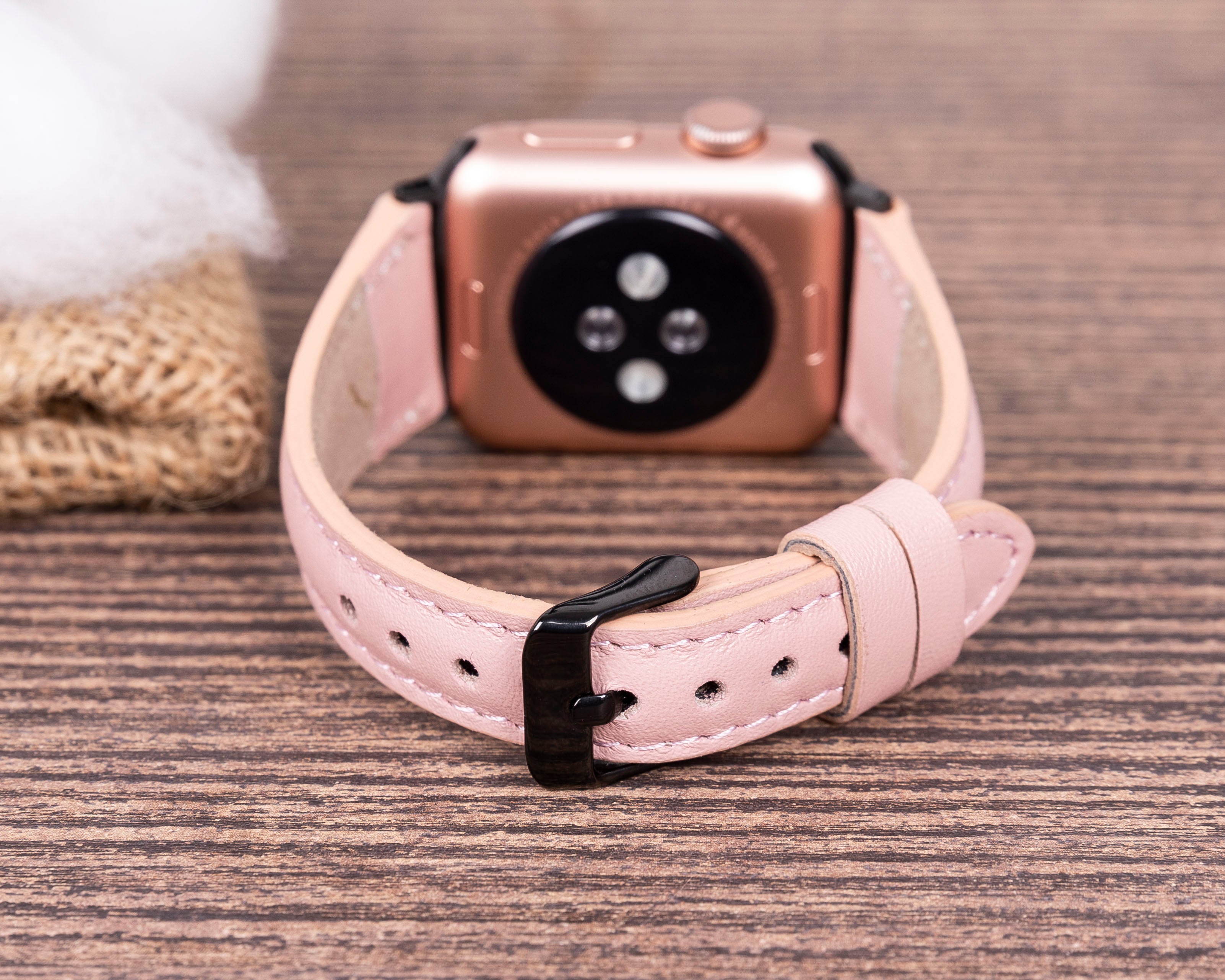 Apple Watch uyumlu, Hakiki Deri, El Yapımı Kordon, Slim NU2