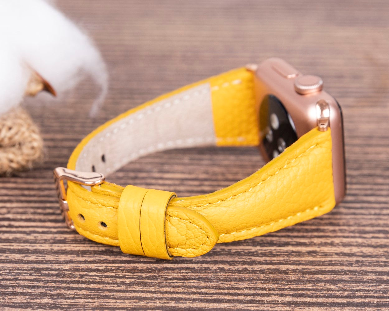 Apple Watch uyumlu, Hakiki Deri, El Yapımı Kordon, Slim FL12