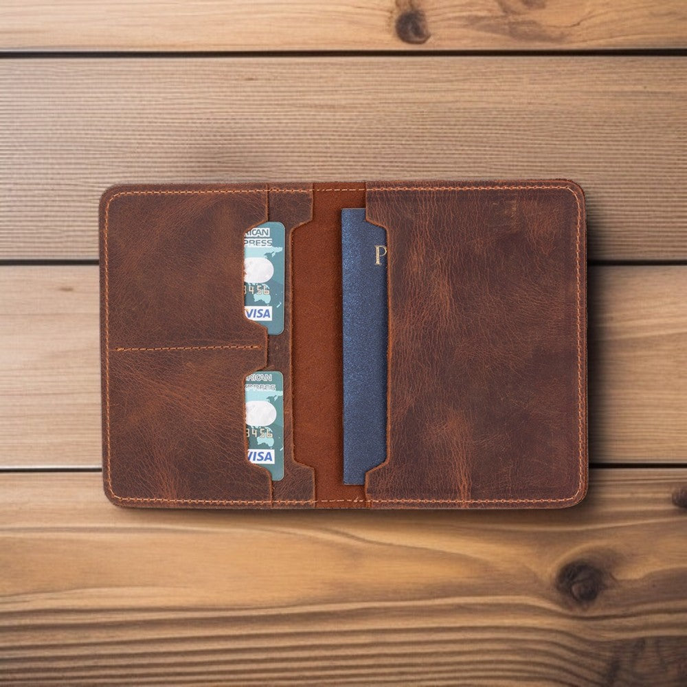 Avventura Hakiki Deri, El Yapımı, Pasaport Kılıfı, Antik kahve