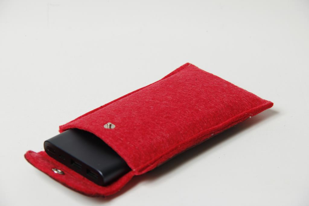 Keçe Kumaş, Powerbank Harddisk Koruyucu Çanta Kırmızı