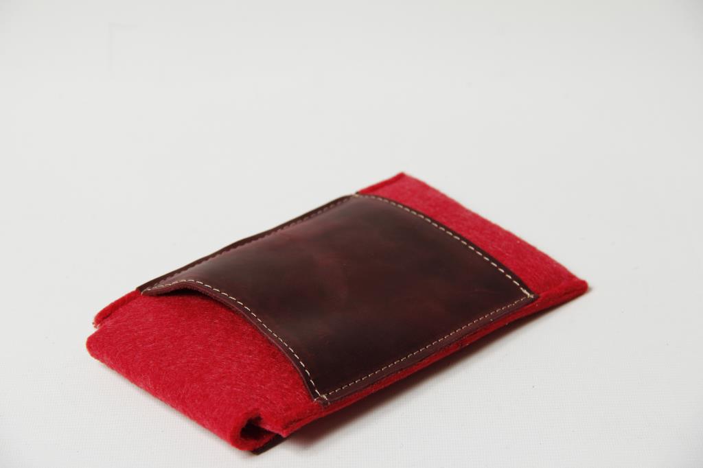 Keçe Kumaş, Powerbank Harddisk Koruyucu Çanta Kırmızı