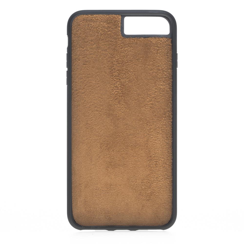 Apple iPhone 7-8 Plus Uyumlu Deri Cüzdanlı Kılıf MW0D G2 Kahve