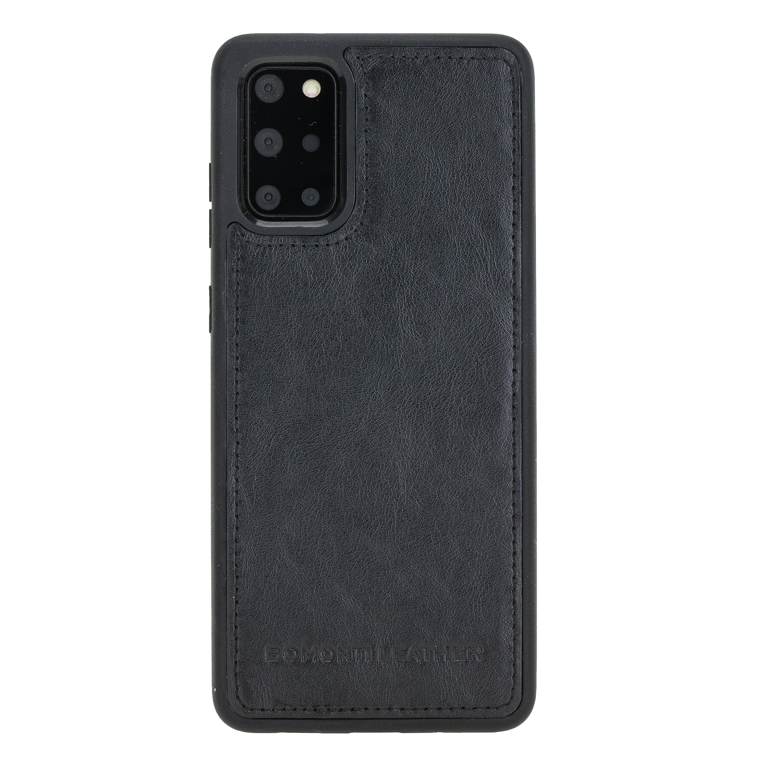 Samsung Galaxy S20 Plus Uyumlu Deri Arka Kapak RST1 Siyah
