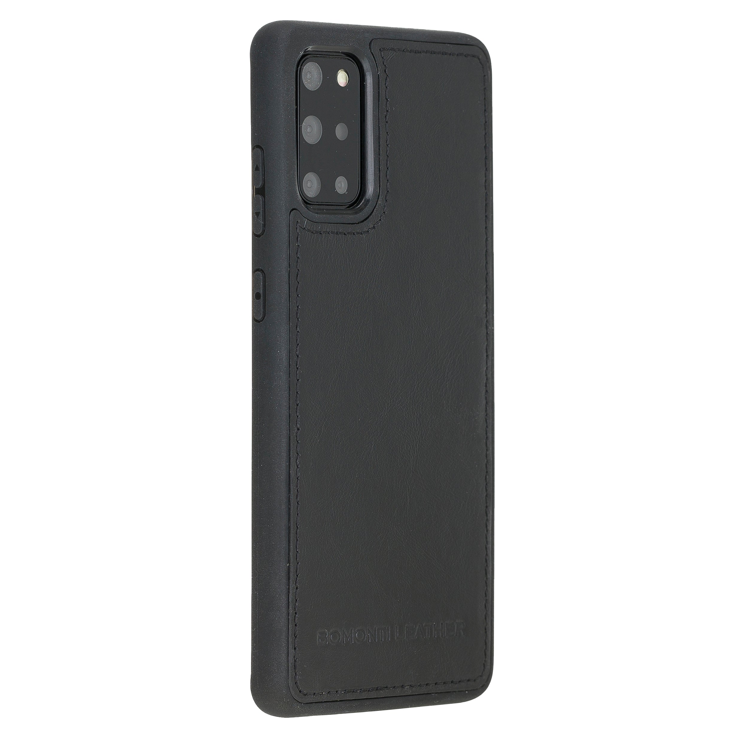 Samsung Galaxy S20 Plus Uyumlu Deri Arka Kapak RST1 Siyah