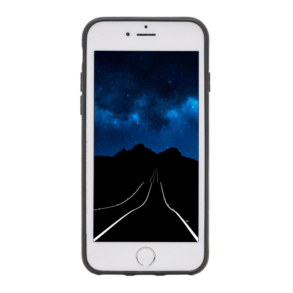 Apple iPhone 7-8-SE Uyumlu Deri Standlı Arka Kapak FXCS CZ3