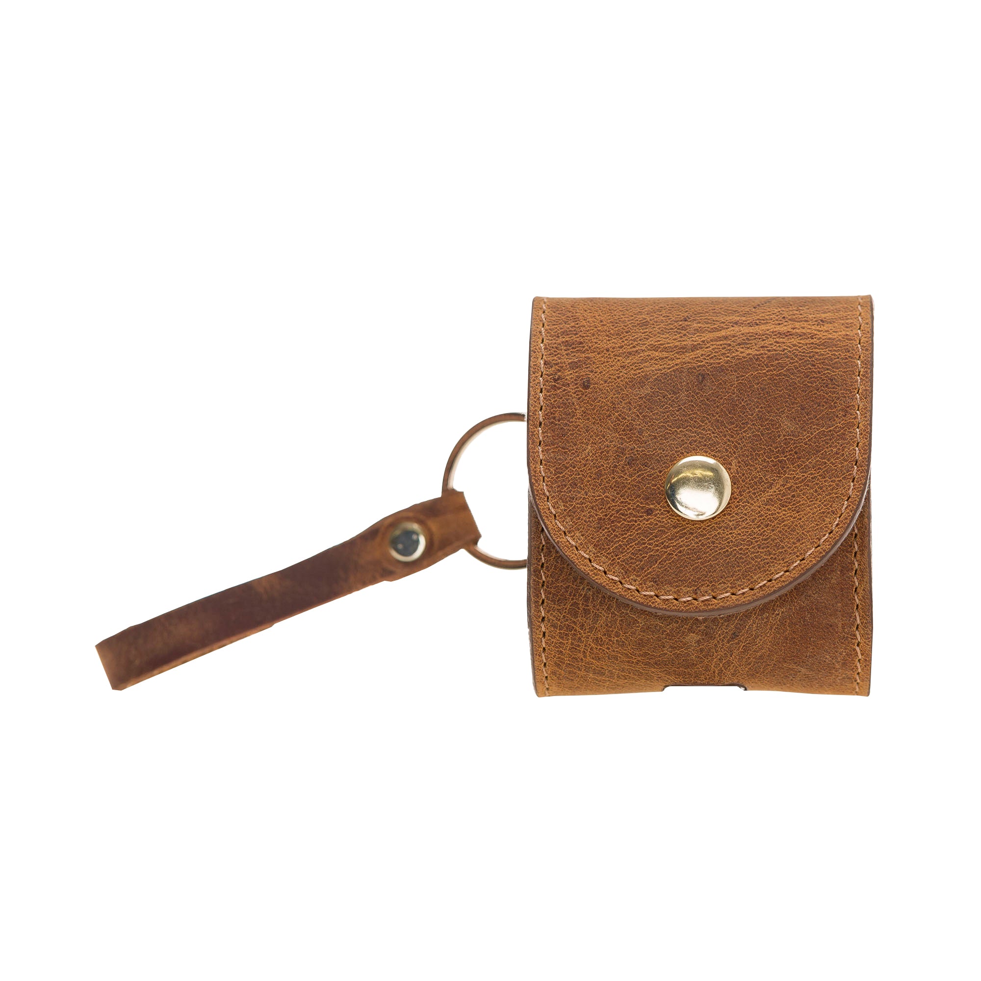 Apple AirPods 2.nesil uyumlu, Hakiki Deri, El Yapımı Kılıf, Mai Snap G19 Taba