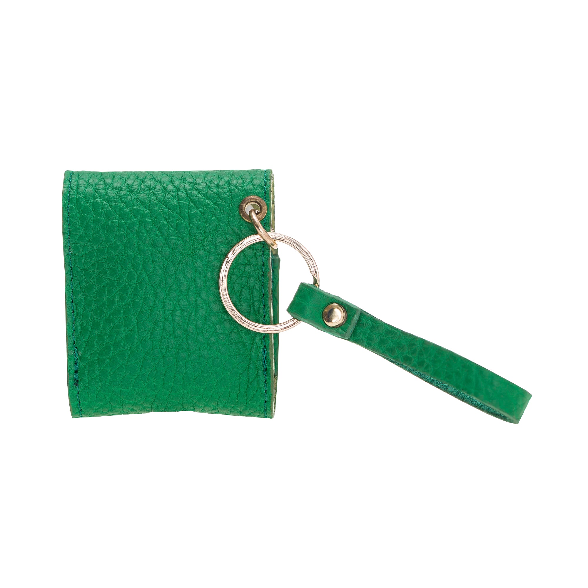 Apple AirPods 2.nesil uyumlu, Hakiki Deri, El Yapımı Kılıf, Mai Snap ERC4 Yeşil