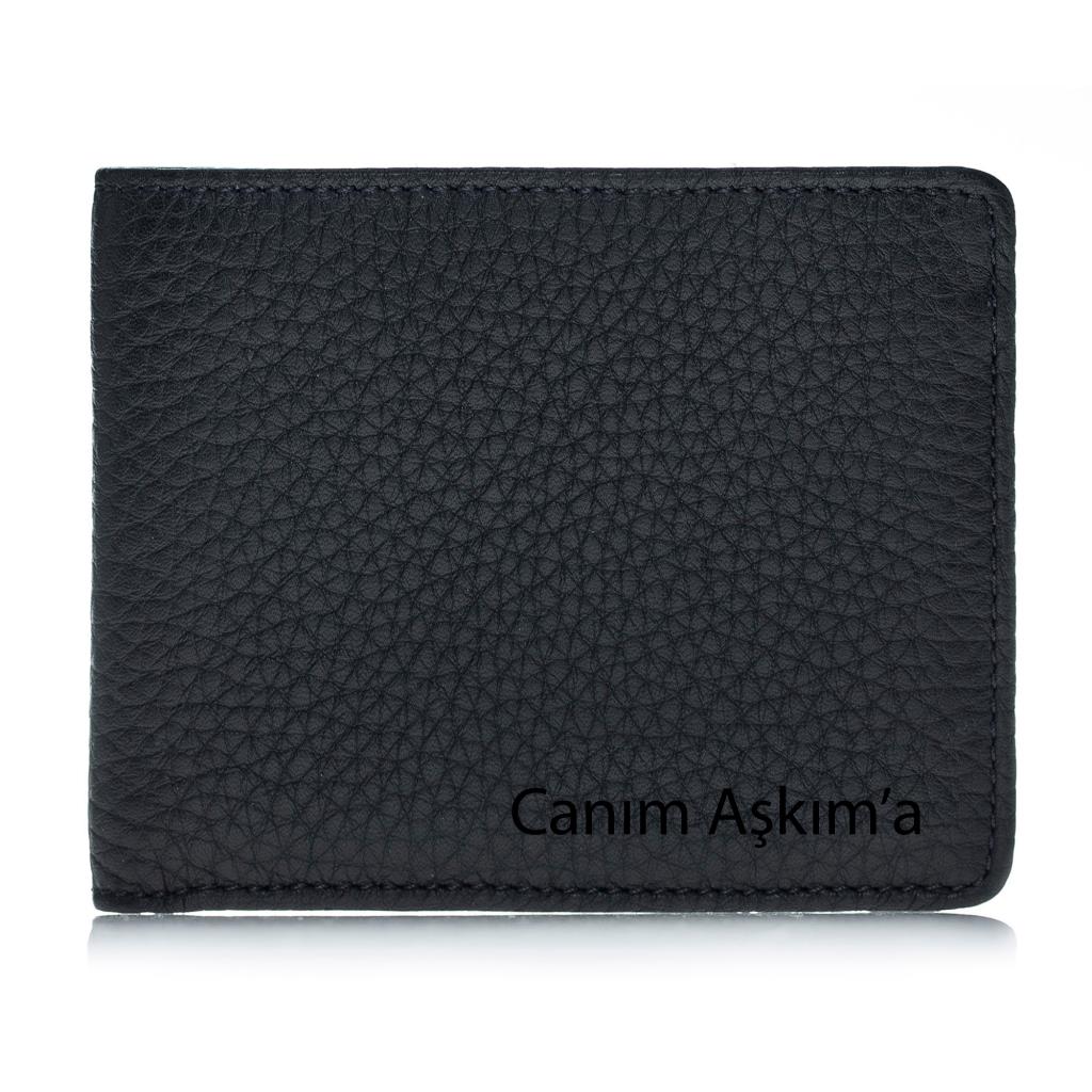 Carlos Hakiki Deri, El Yapımı Cüzdan Lacivert