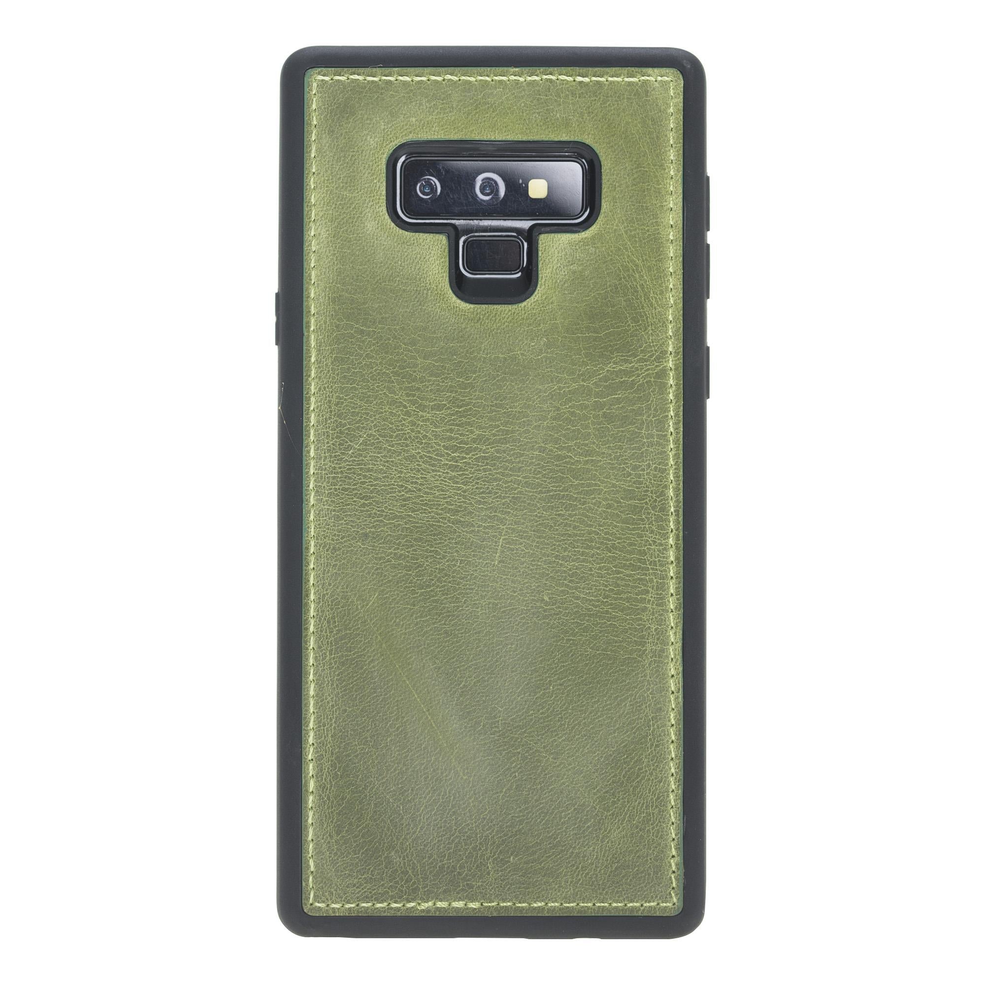 Samsung Galaxy Note 9 Uyumlu Deri Cüzdanlı Kılıf G16 Yeşil