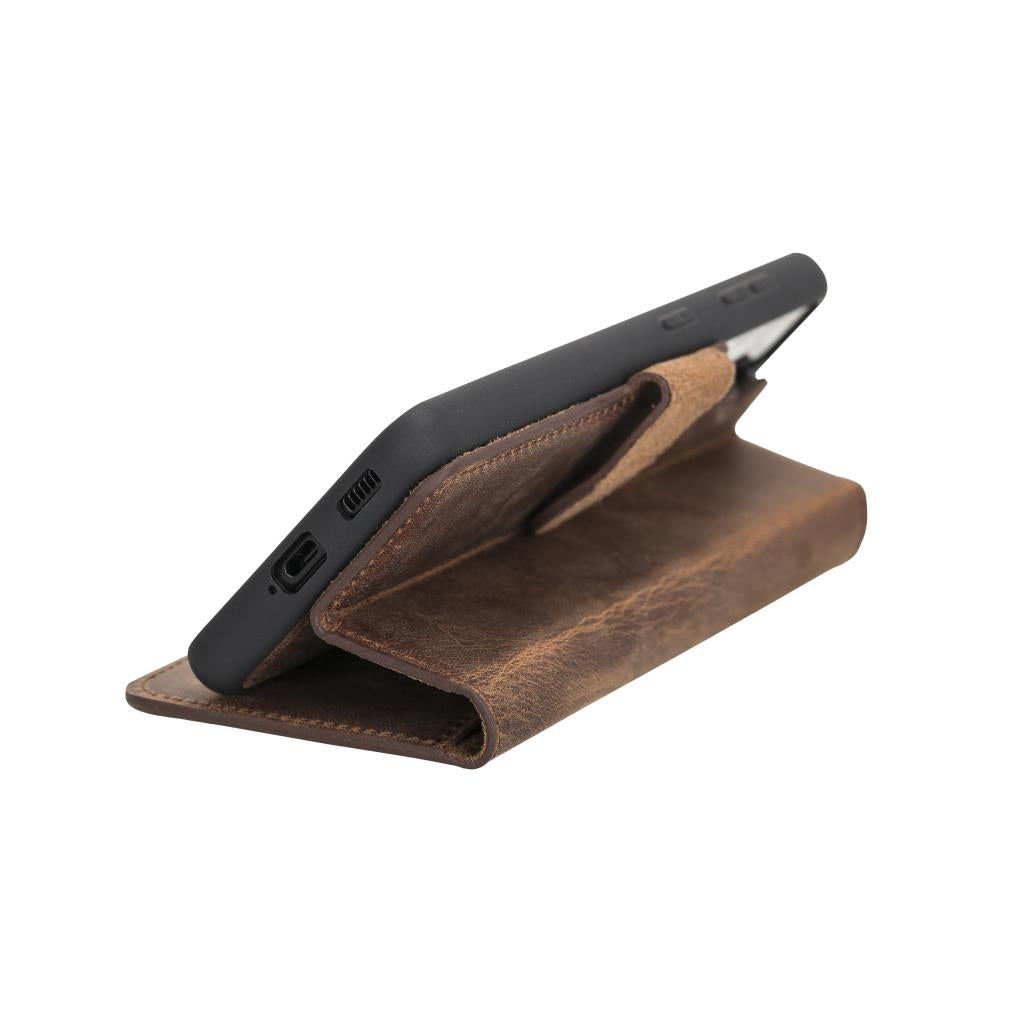 Samsung Galaxy S21 Ultra uyumlu, Hakiki Deri, El Yapımı, Cüzdanlı Kılıf, G2