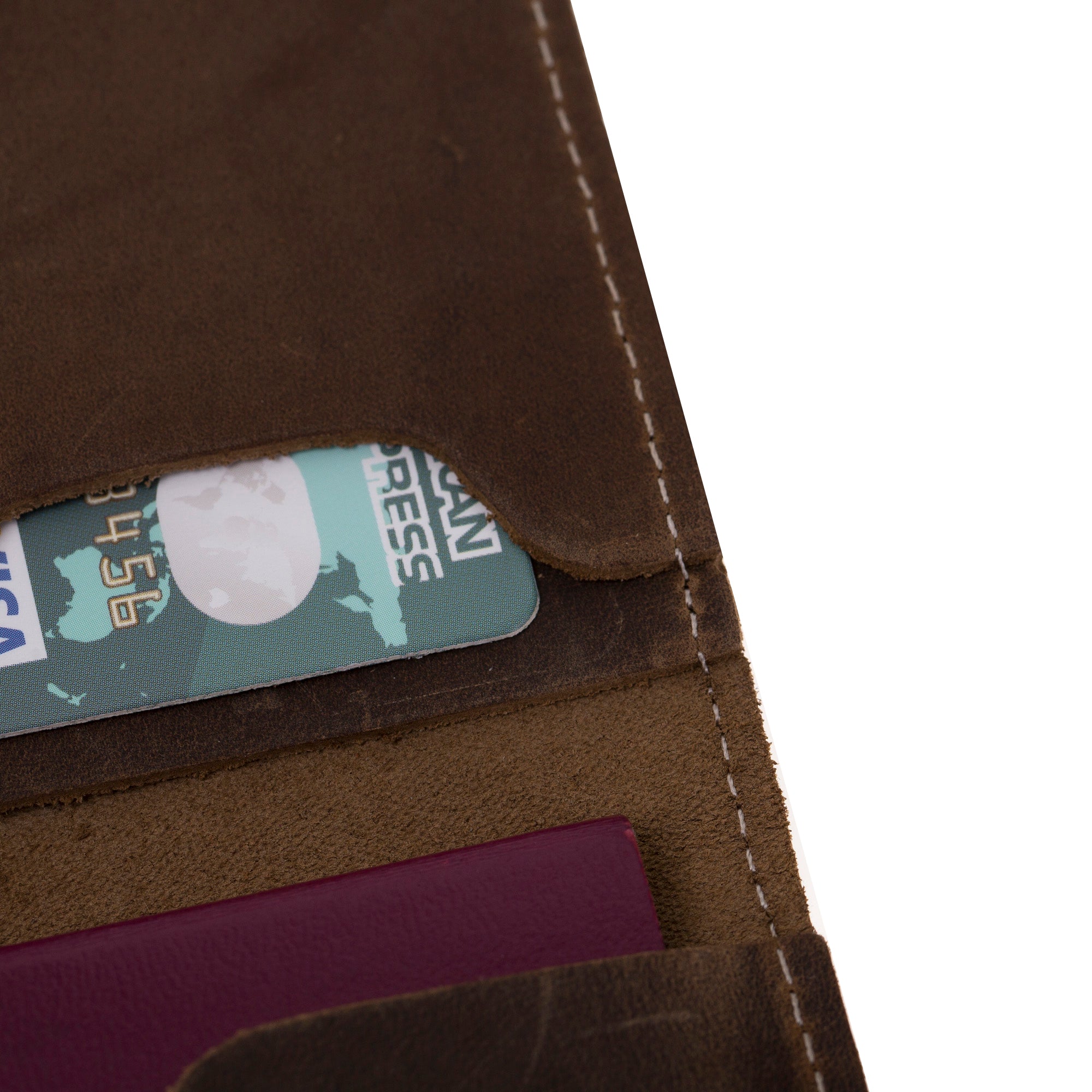 Hakiki Deri, El Yapımı Cüzdan, Pasaport Bölümlü, PH02 RO6 Kahve