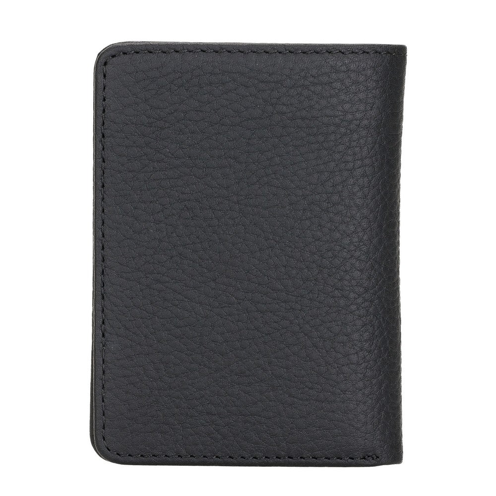 Simon Hakiki Deri, El Yapımı Cüzdan, 7 Kart Bölmesi, Dokulu Siyah