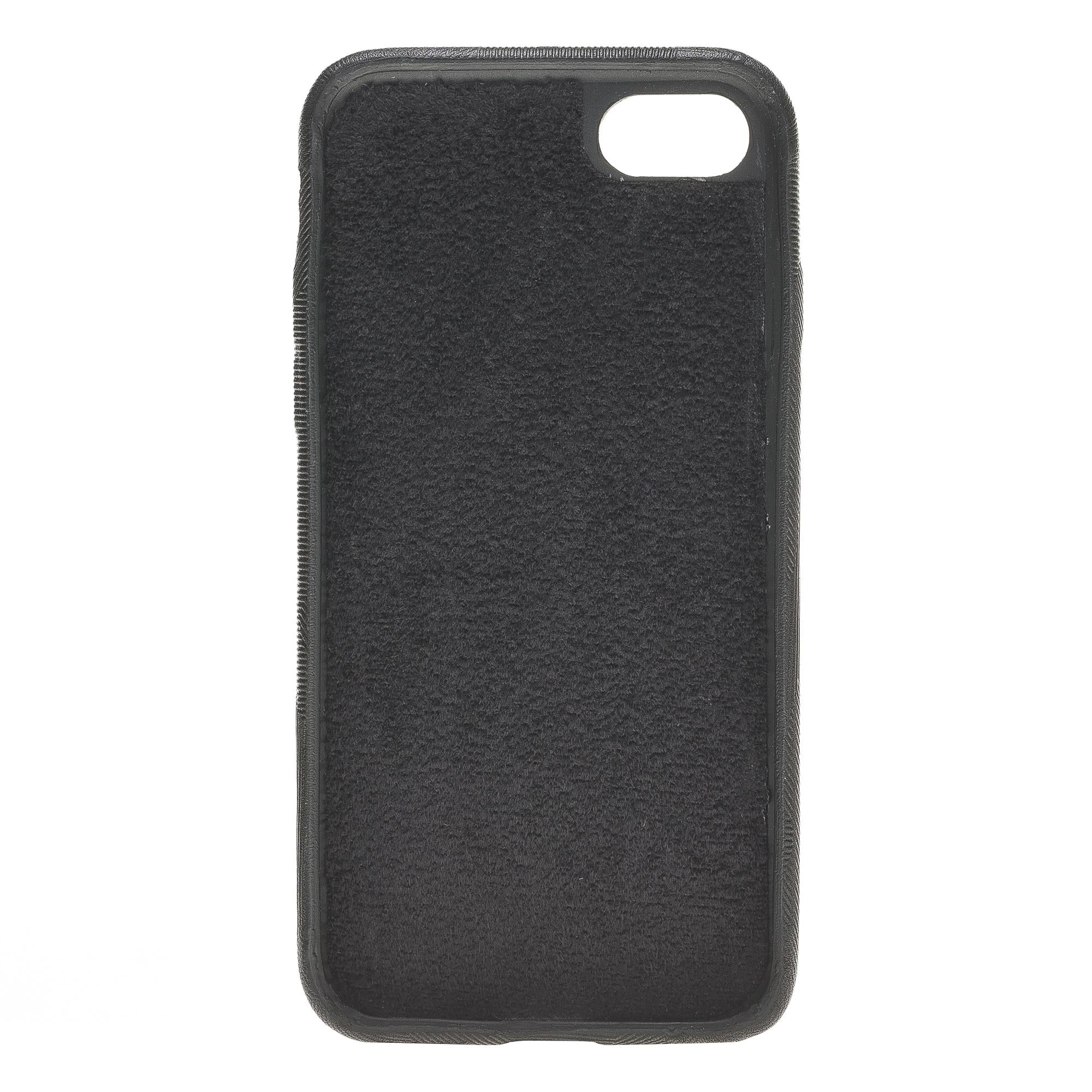 Apple iPhone 7-8-SE Uyumlu Deri Arka Kapak FXCP UCCC KFL1