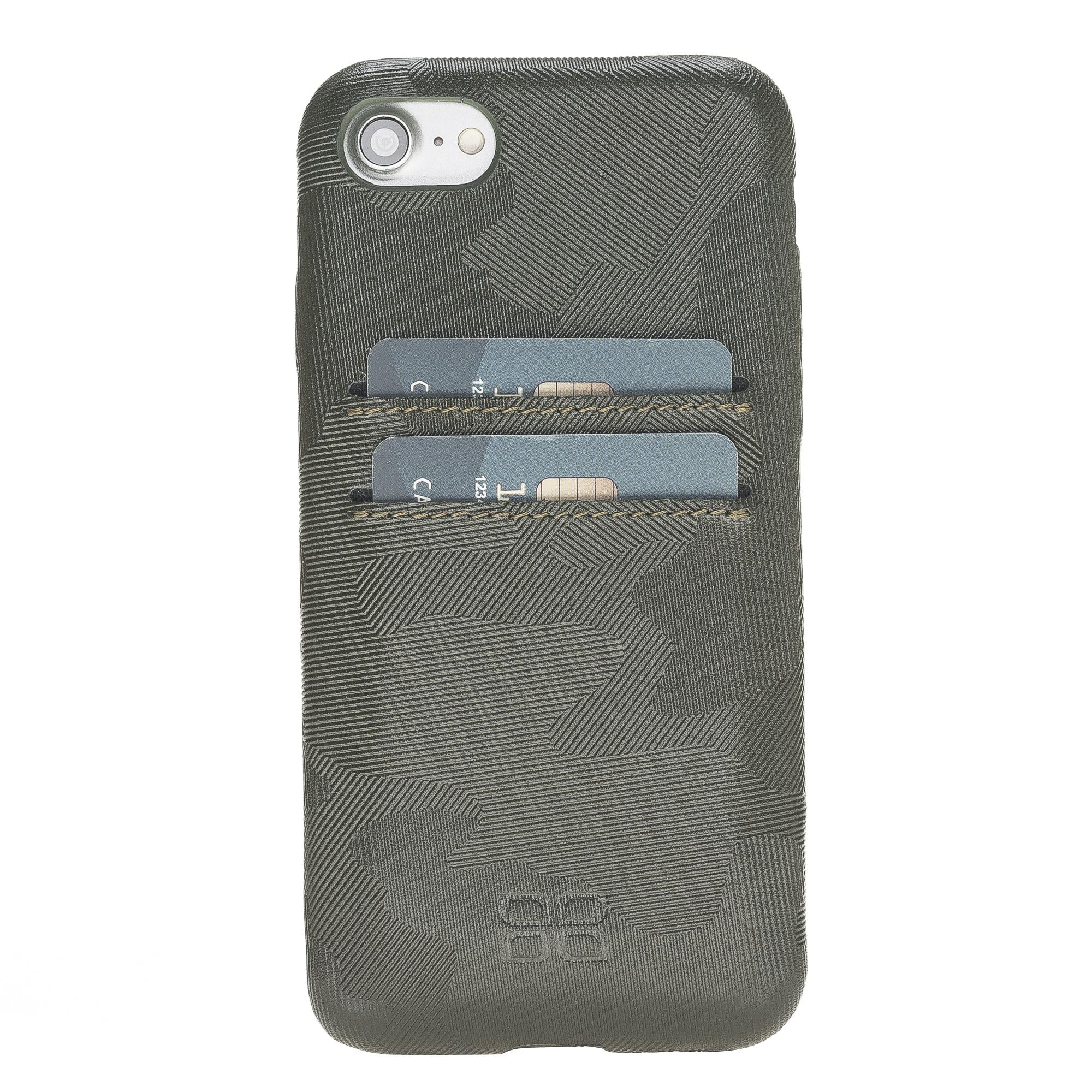 Apple iPhone 7-8-SE Uyumlu Deri Arka Kapak FXCP UCCC KFL4