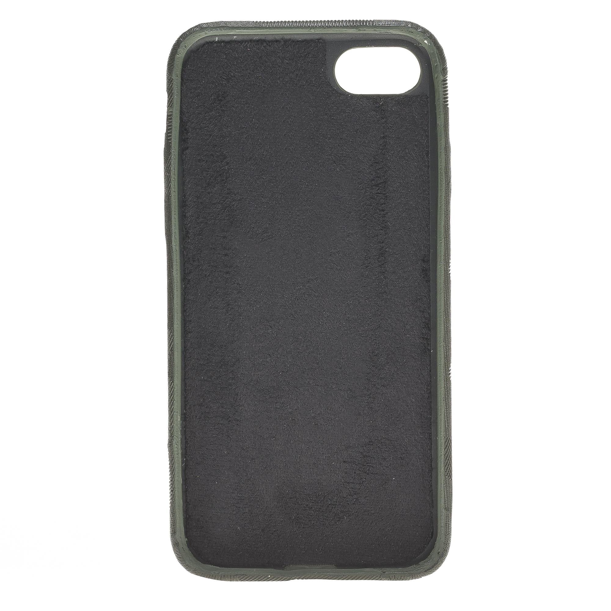 Apple iPhone 7-8-SE Uyumlu Deri Arka Kapak FXCP UCCC KFL4