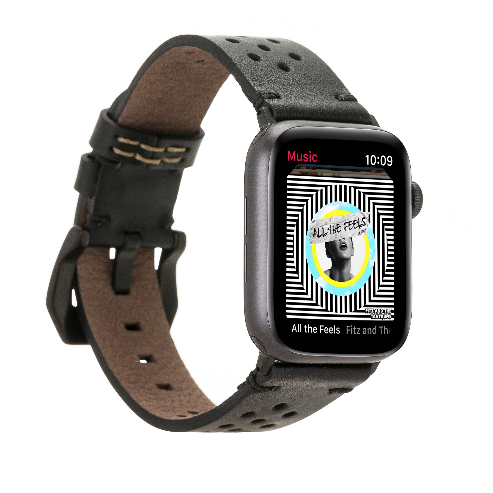 Apple Watch uyumlu, Hakiki Deri, El Yapımı Kordon, Vigo Rustik Siyah
