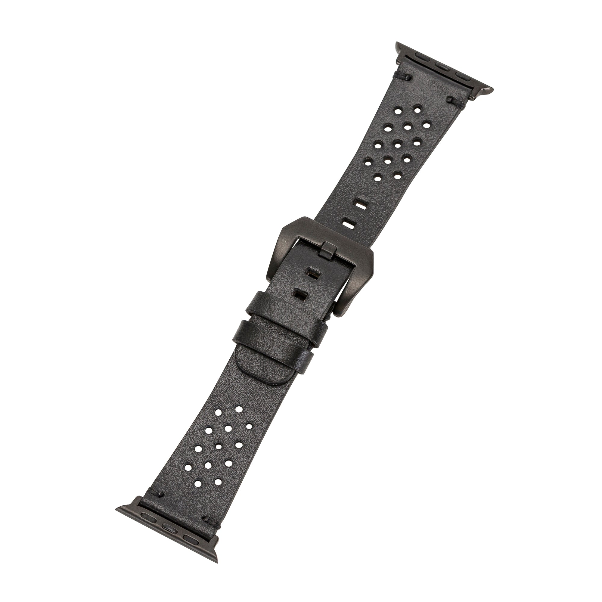 Apple Watch uyumlu, Hakiki Deri, El Yapımı Kordon, Vigo Rustik Siyah