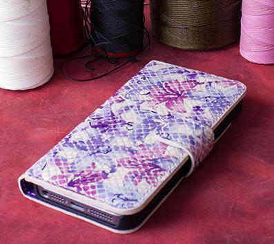 Apple iPhone 5-5s-SE Uyumlu Deri Cüzdanlı Kılıf WC00 Y4 Pembe