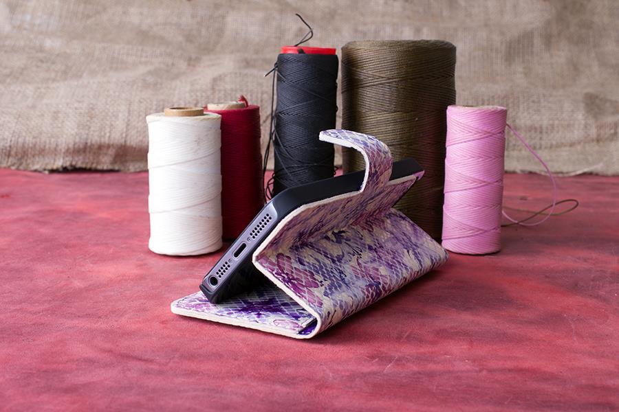 Apple iPhone 5-5s-SE Uyumlu Deri Cüzdanlı Kılıf WC00 Y4 Pembe