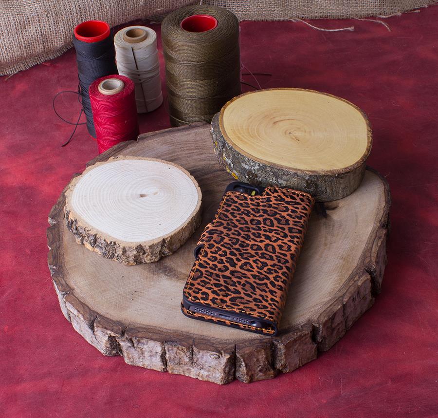 Apple iPhone 5-5s-SE Uyumlu Deri Cüzdanlı Kılıf WC00 Y08