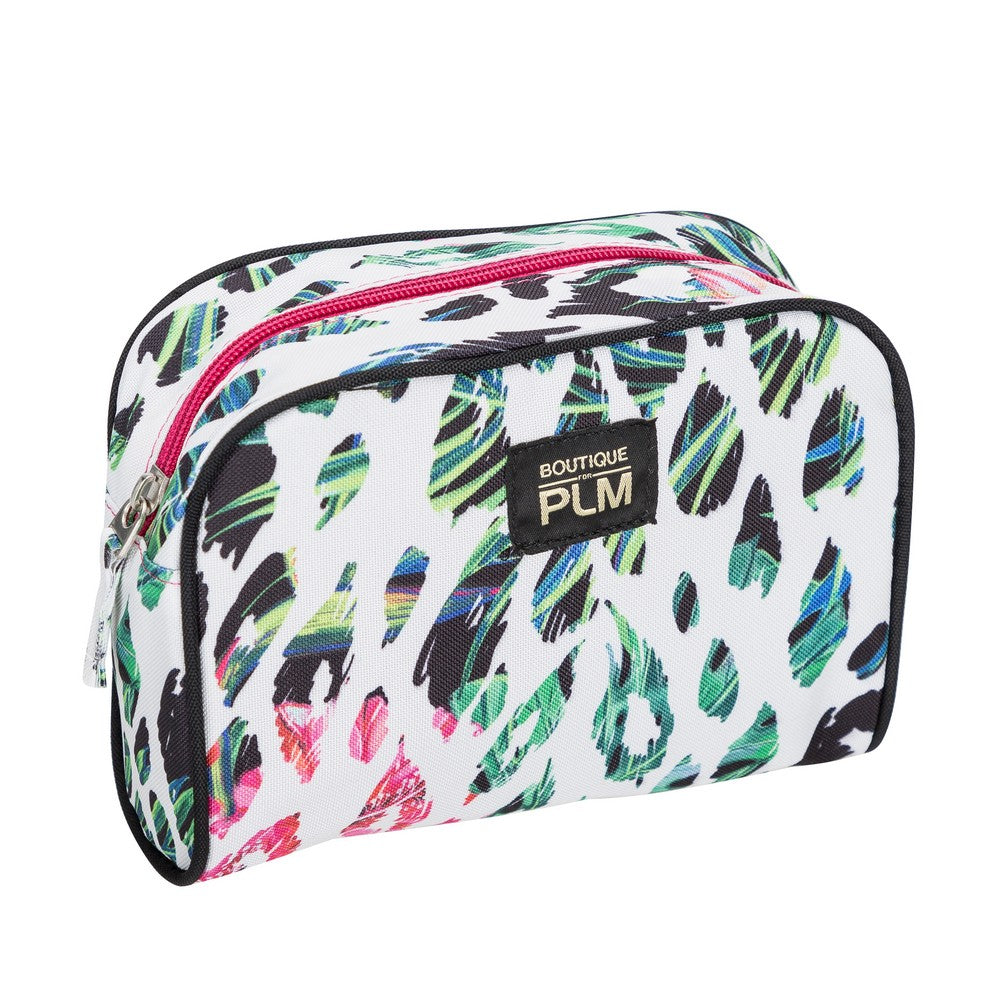 Boutique For Plm Betty Makyaj Çantası Beyaz Leopar