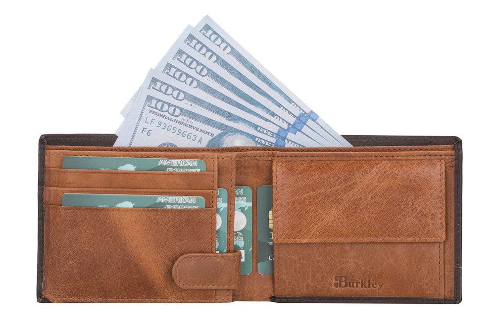 Burkley 2143 Deri Cüzdan Kahverengi