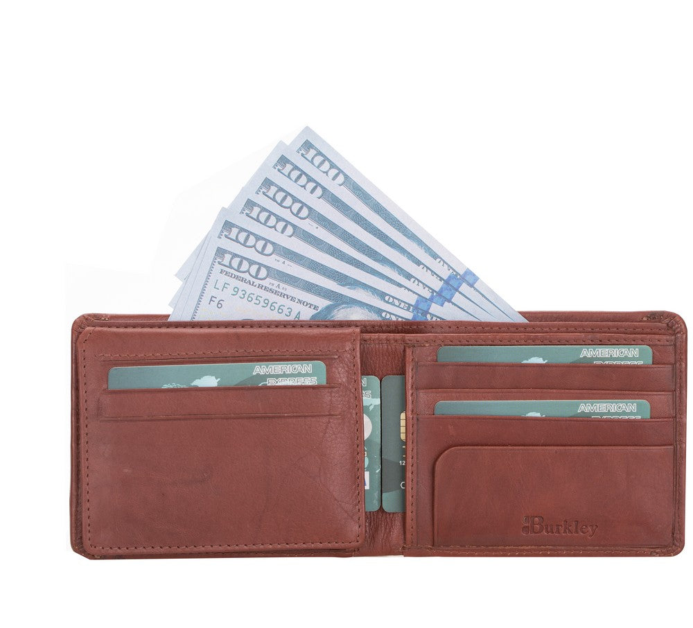 Burkley 1875 Deri Cüzdan Taba