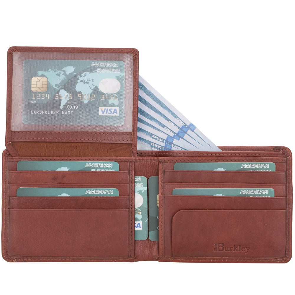 Burkley 1875 Deri Cüzdan Taba