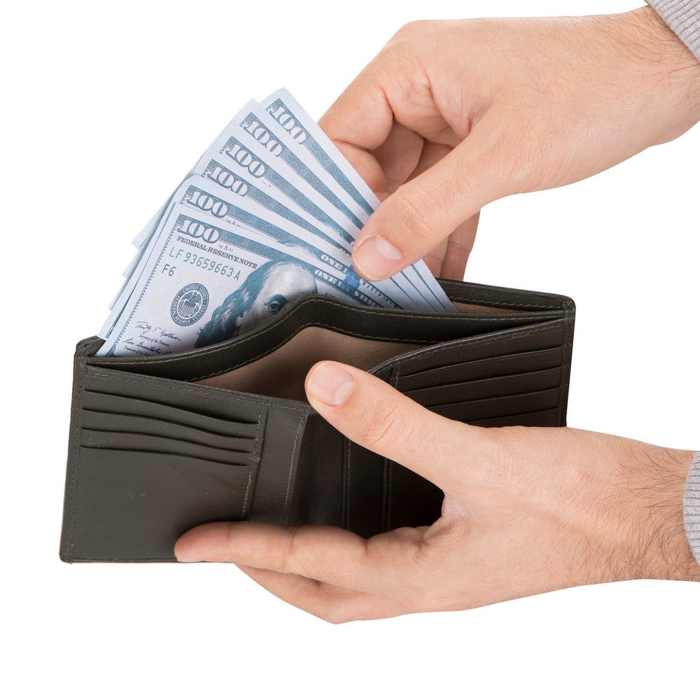 Burkley 3001 Deri Cüzdan Koyu Yeşil