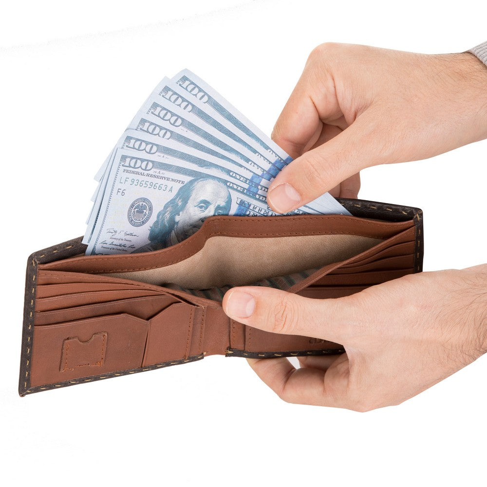 Burkley 4329 Deri Cüzdan Kahverengi