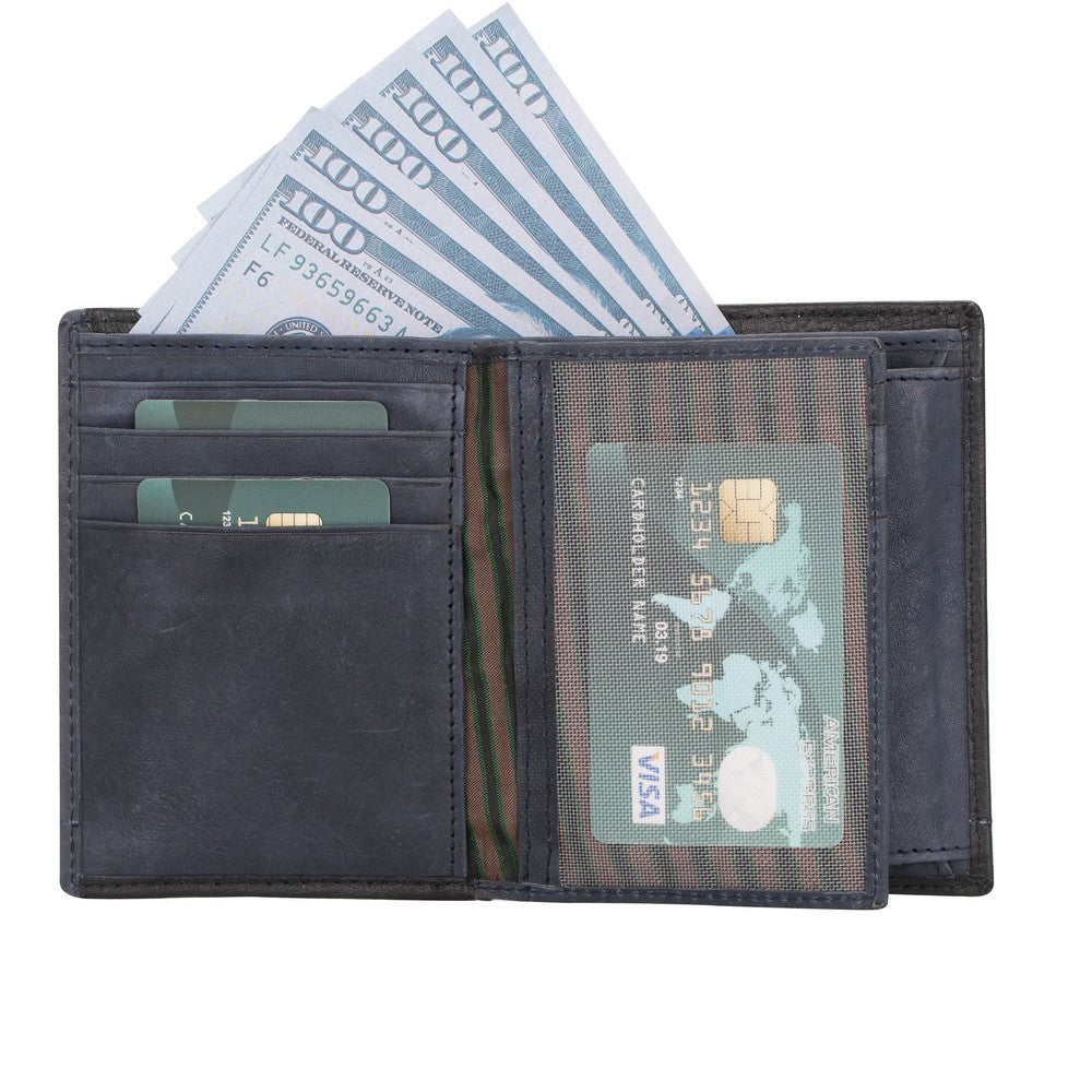 Burkley 6249 Deri Cüzdan Lacivert