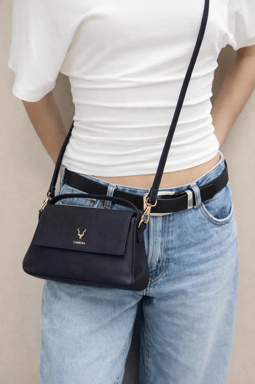 Arvelia Luxury Hakiki Deri Çanta - El ve Omuz Askılı Mini Bag