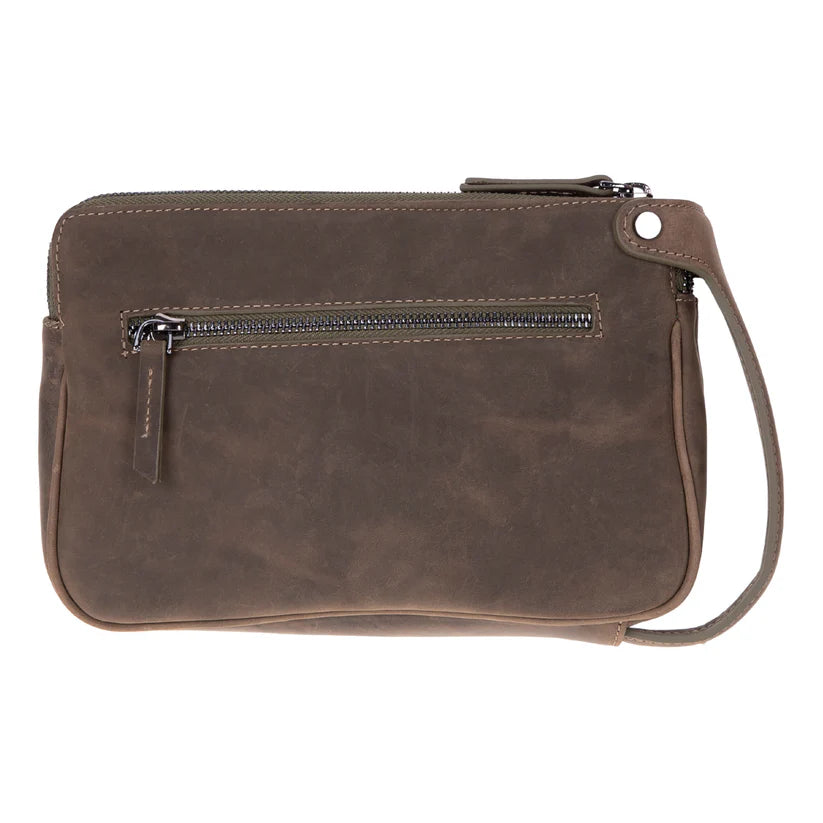 Valdiero %100 Hakiki Dana Derisi Erkek El Portföyü - Çok Bölmeli Vintage Organizer