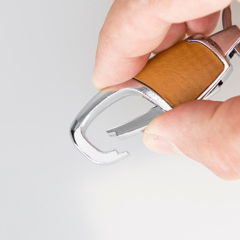 Hakiki Deri, El Yapımı Anahtarlık, BKR13 V9 Taba