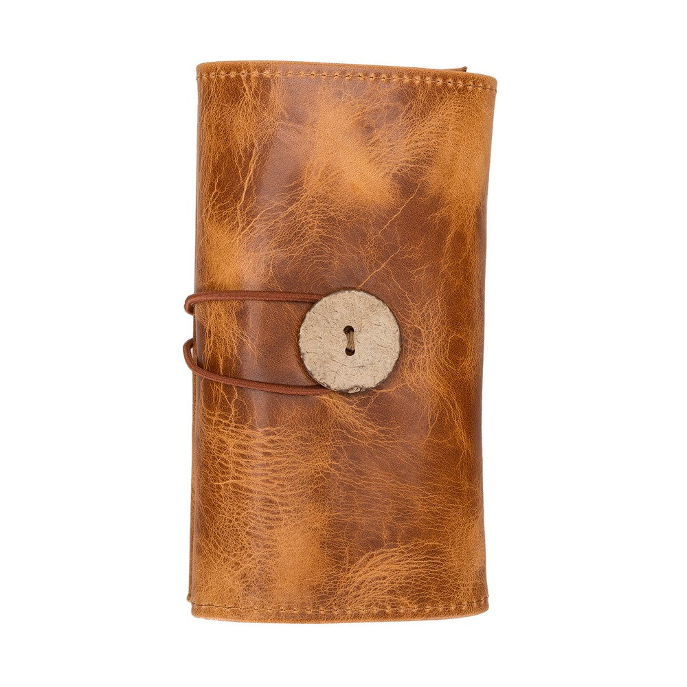 Hakiki Deri, El Yapımı, Kablo ve Aksesuar Taşıma Çantası, V18 Taba