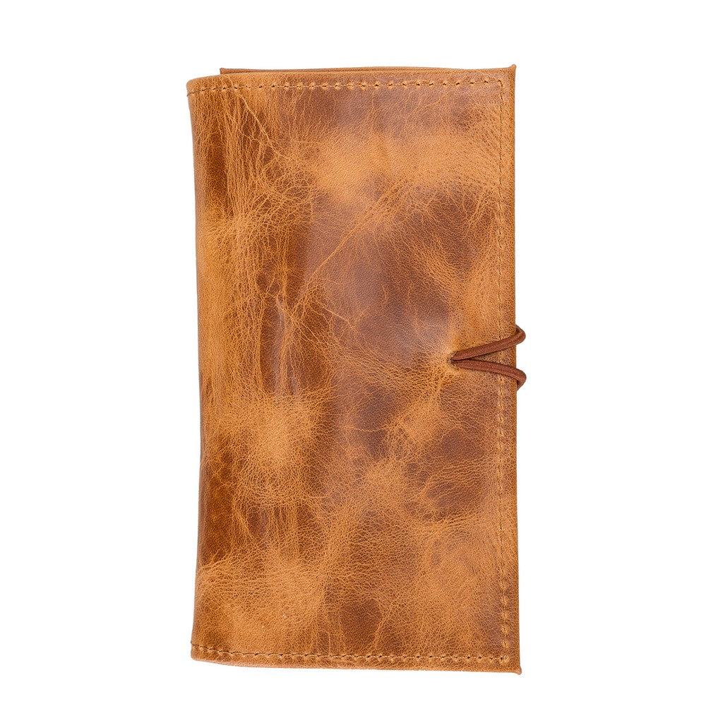 Hakiki Deri, El Yapımı, Kablo ve Aksesuar Taşıma Çantası, V18 Taba