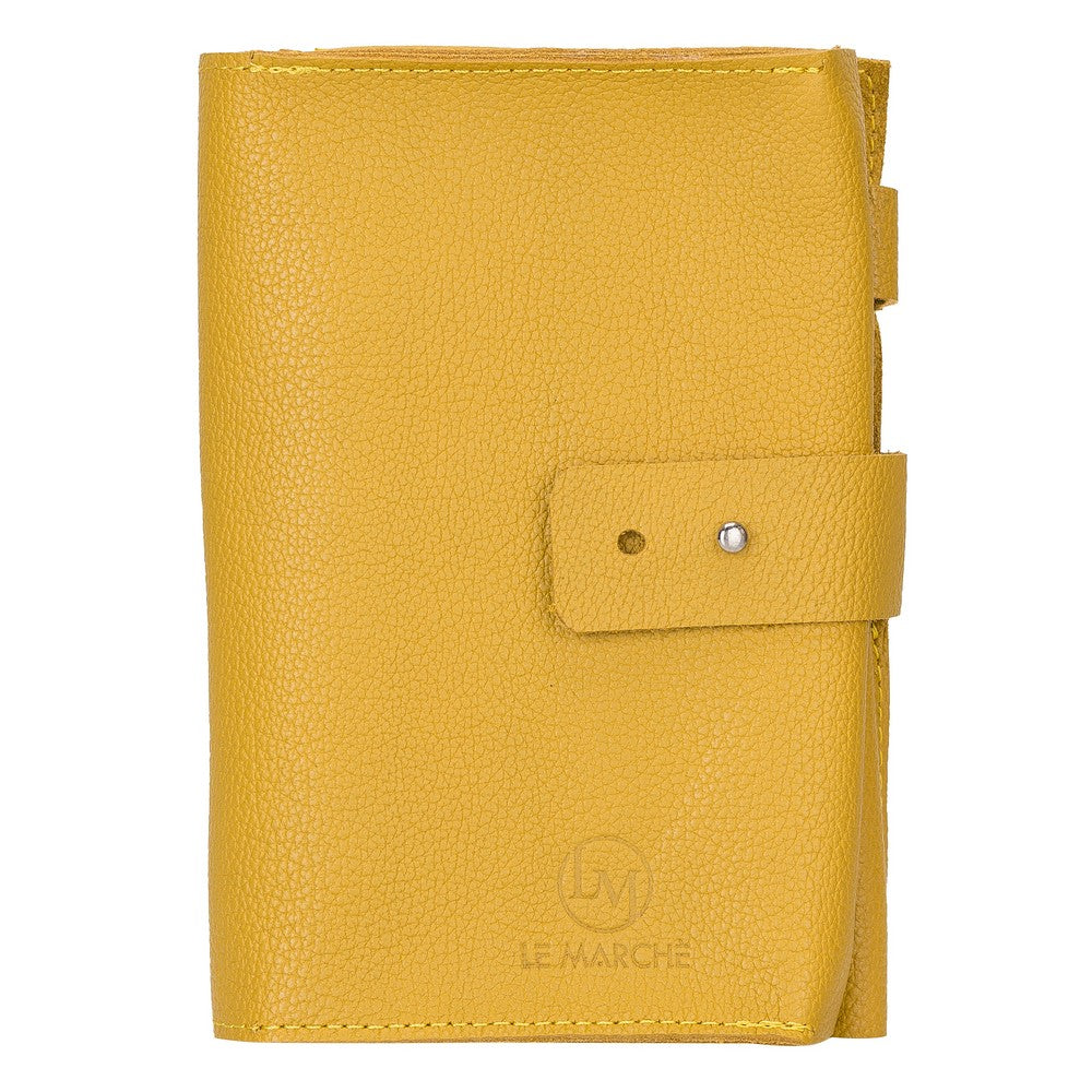 Hakiki Deri, El Yapımı, Kablo ve Aksesuar Taşıma Çantası, FL12 Sarı