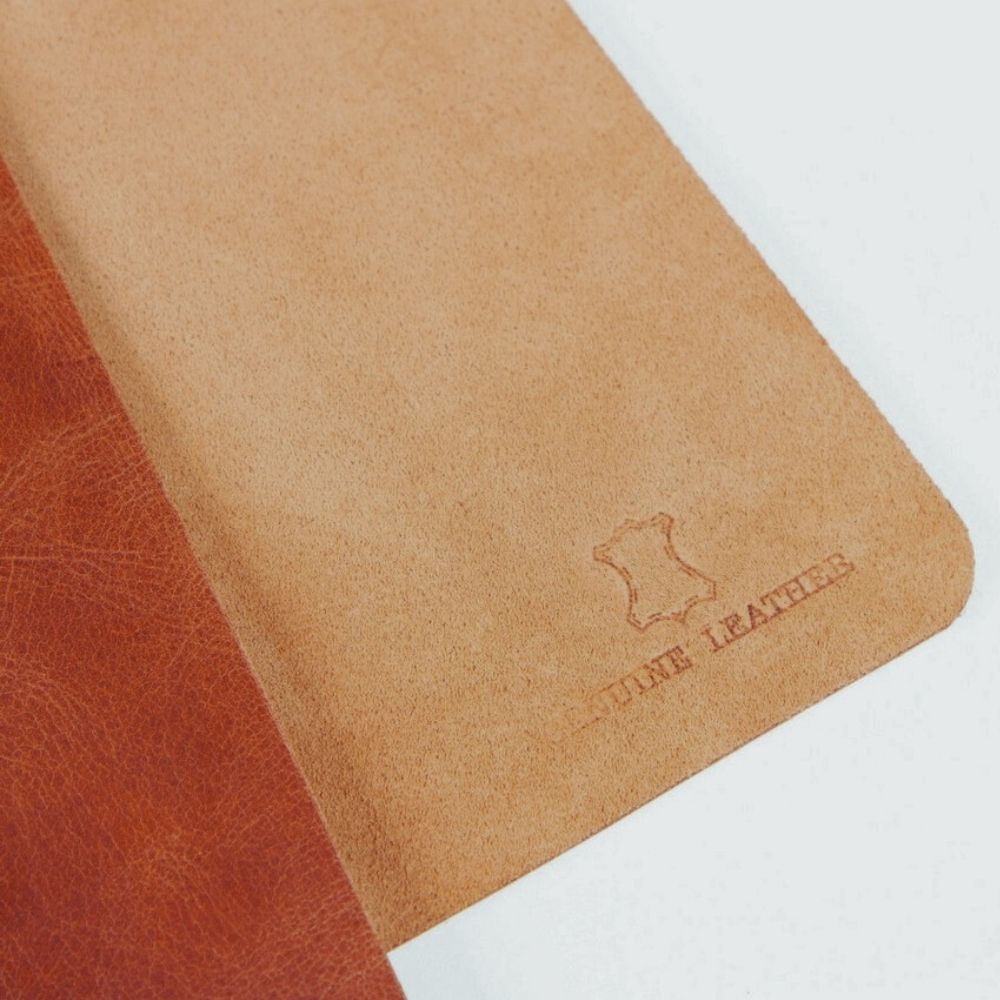 Gerçek Deri Masa Matı 80*37cm Karamel