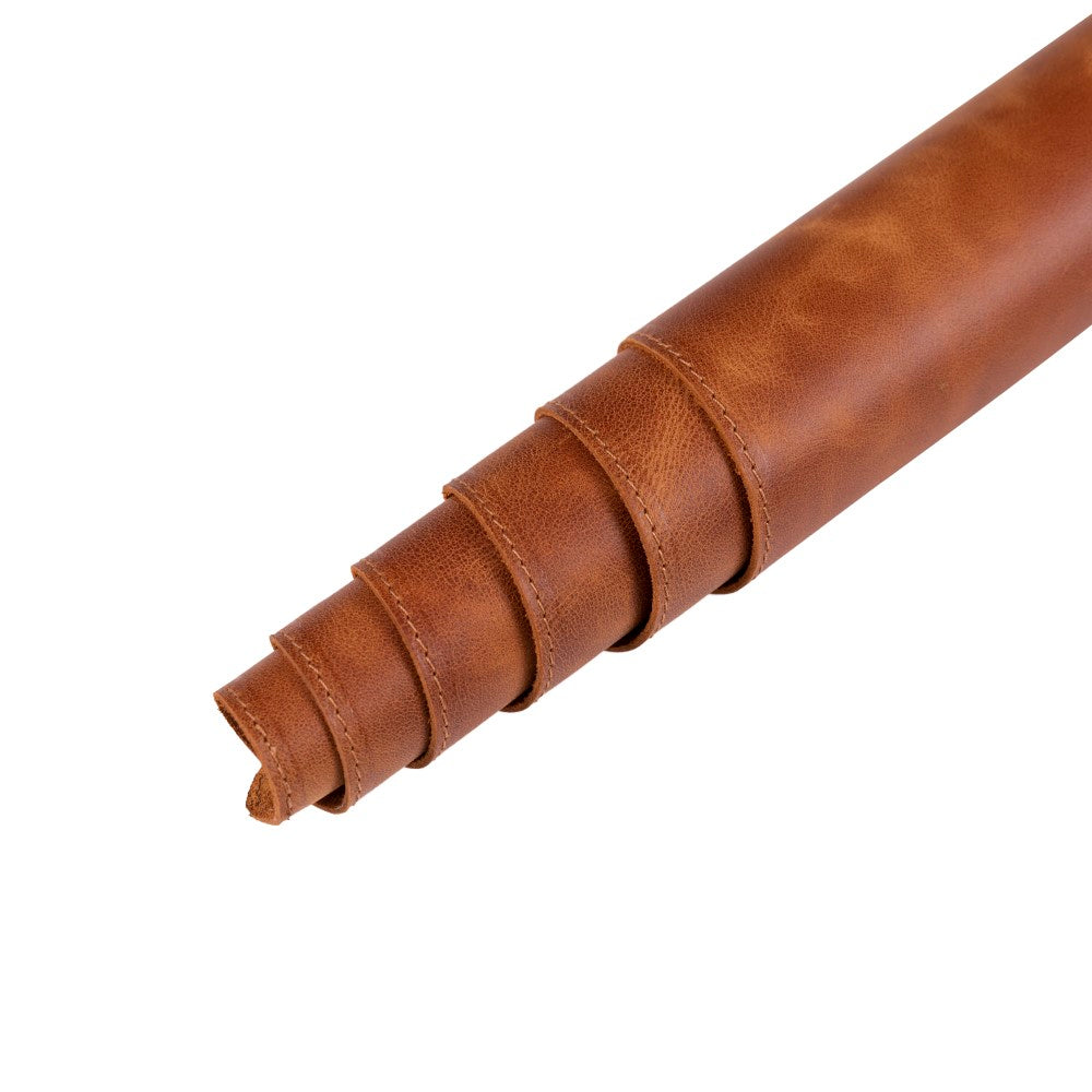 Hakiki Deri, El Yapımı Masa Matı, 80*37cm TN11 Taba