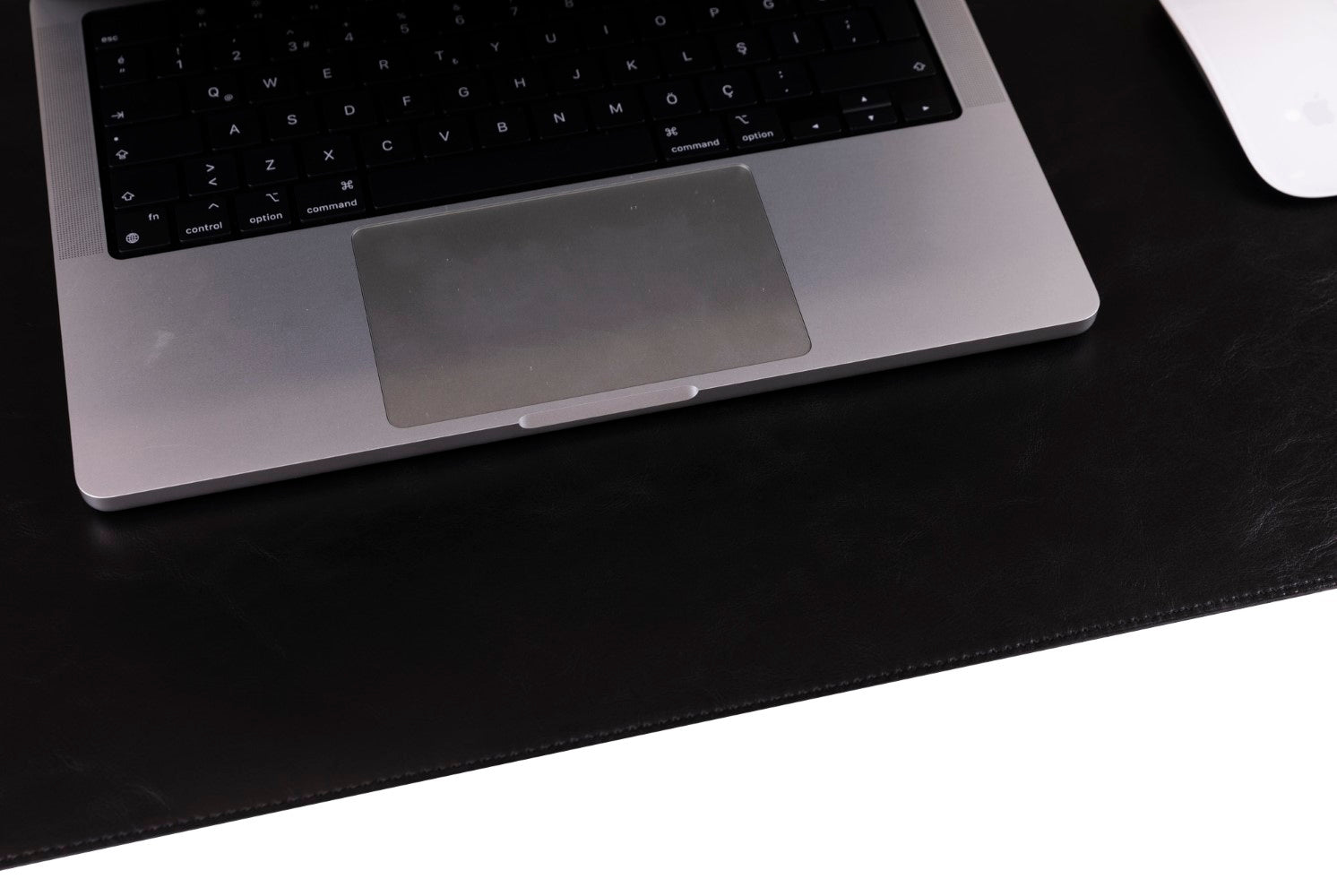 Hakiki Deri, El Yapımı Masa Matı, 80*37cm Rustik Siyah