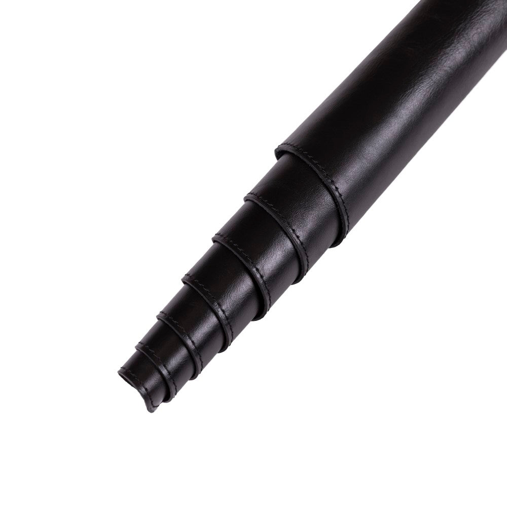 Hakiki Deri, El Yapımı Masa Matı, 80*37cm Rustik Siyah