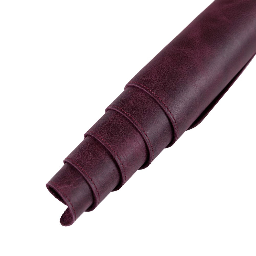 Hakiki Deri, El Yapımı Masa Matı, 91*48cm TN6 Mor