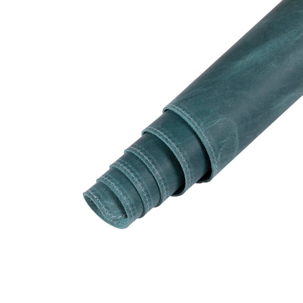 Hakiki Deri, El Yapımı Masa Matı, 91*48cm G21 Yeşil