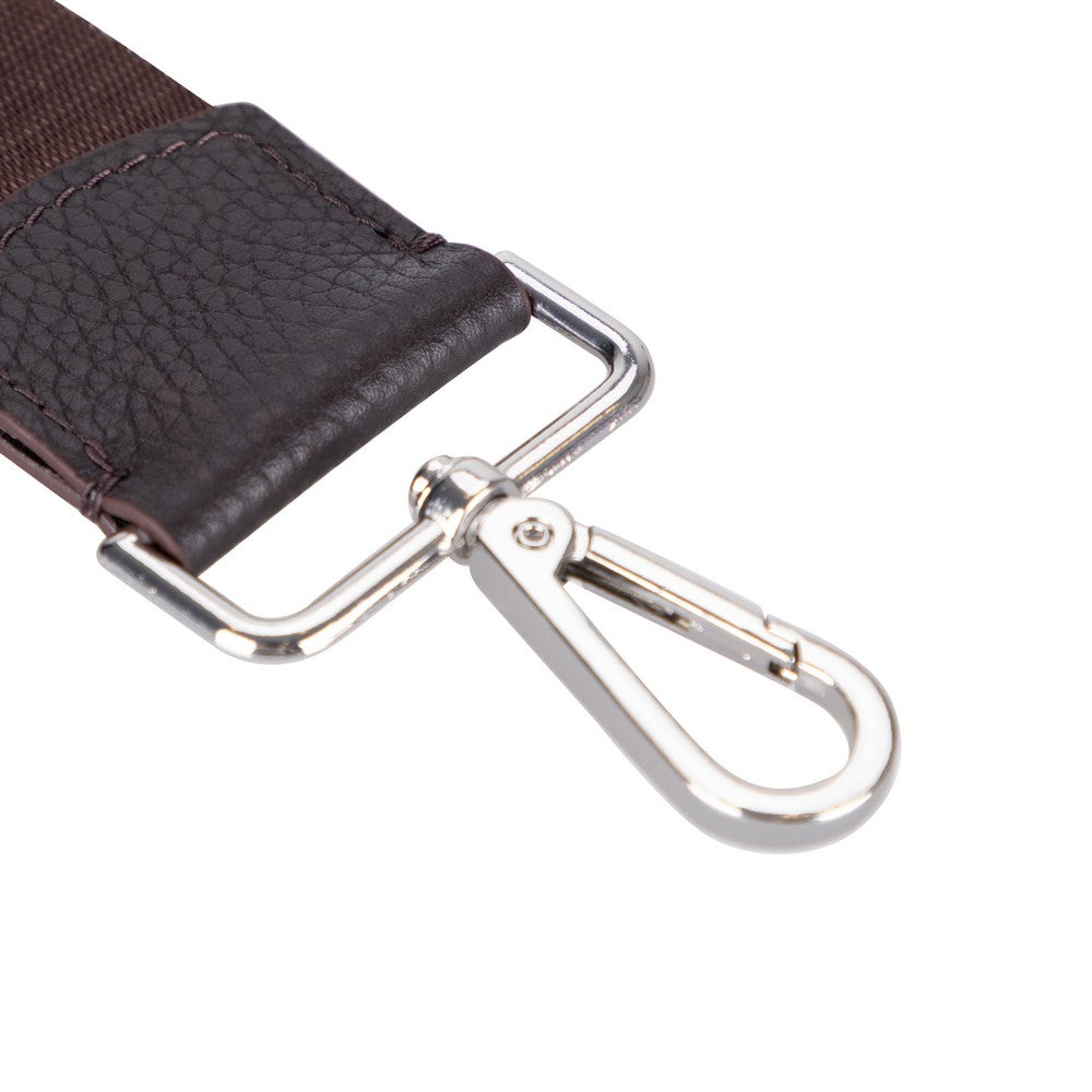 Dolly Gerçek Deri Seyahat Çantası Dokulu Kahverengi