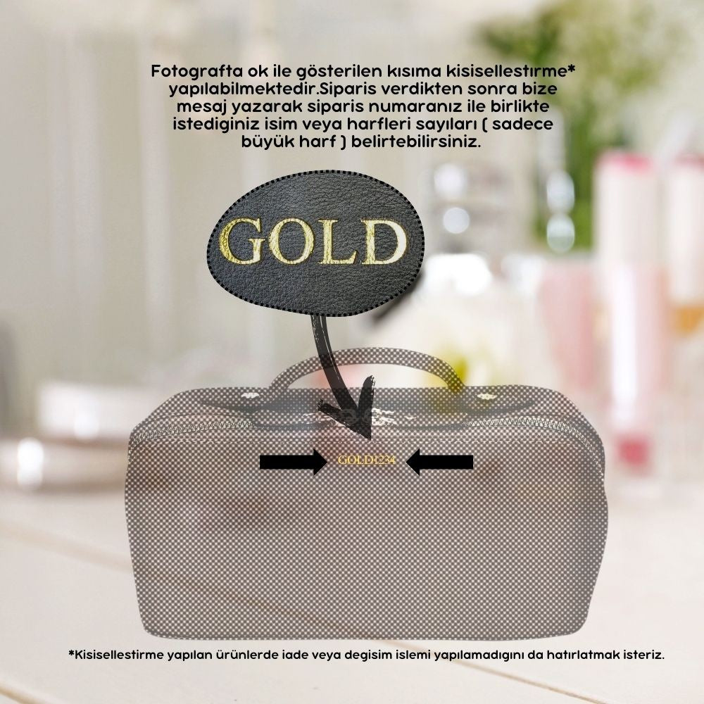 Ella Kadın Seyahat Kozmetik Bakım Makyaj Çantası Organizer Kobalt Mavi