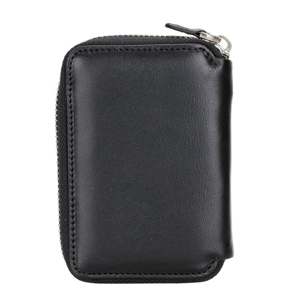 Elvis Hakiki Deri, El Yapımı Cüzdan, 14 Kart bölmesi, Siyah